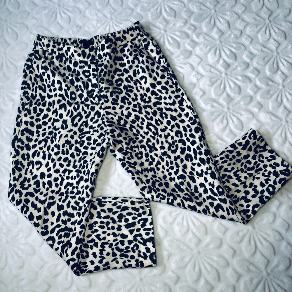 J Crew Easy Pants in Leopard